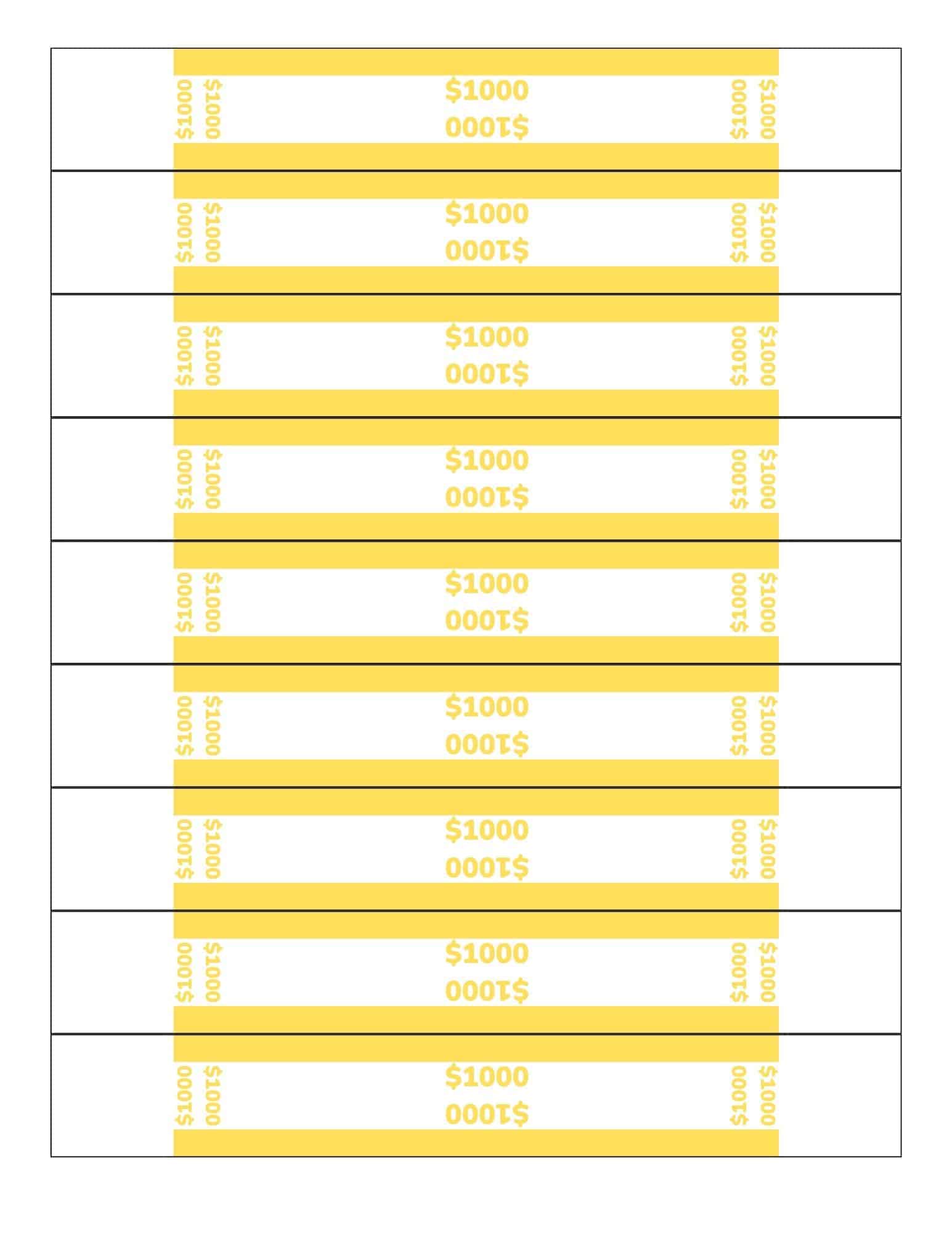free printable money bands for organizing bills